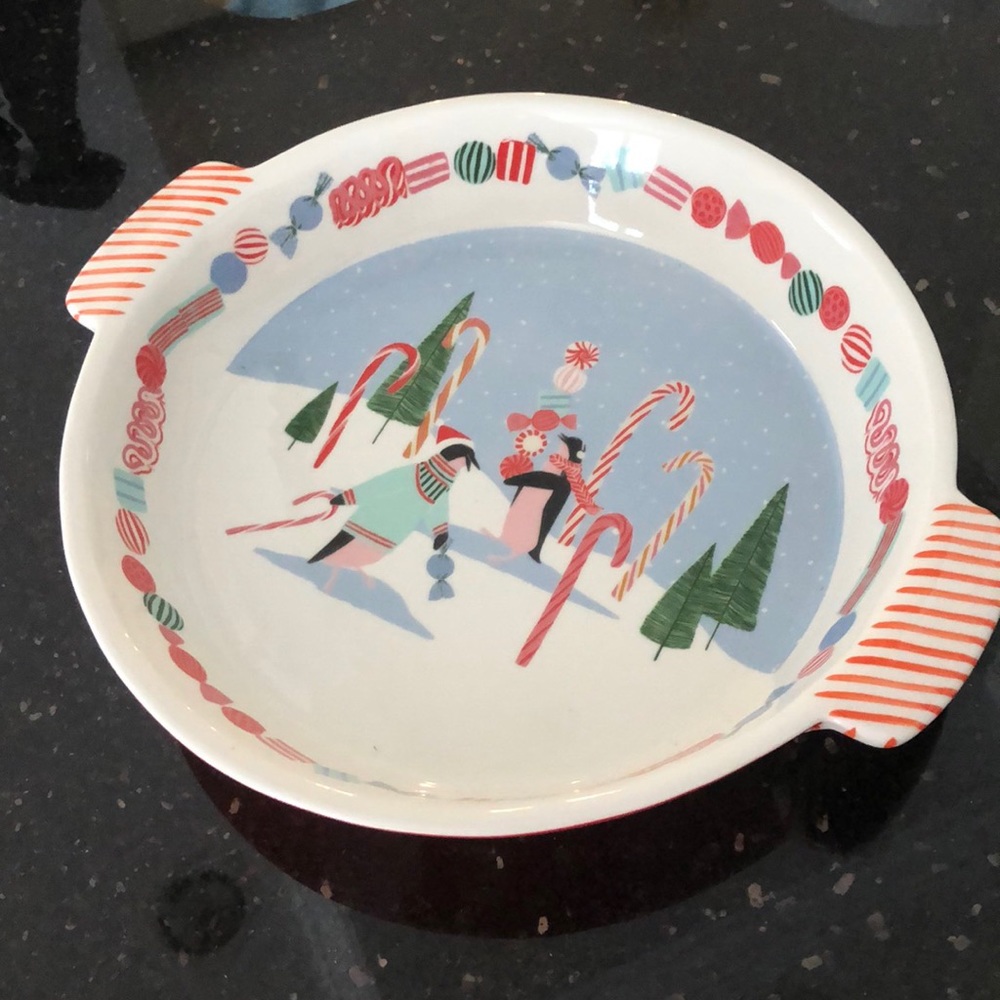 Anthro George & Viv Very Merry Pie Dish - Picture 2 of 11